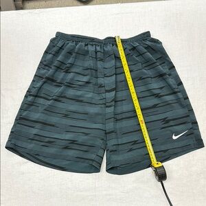 Nike Black Patterned Athletic Shorts